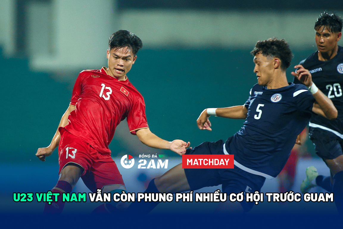 U23 Việt Nam vẫn còn phung phí nhiều cơ hội trước Guam. 